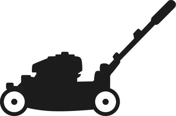 芝刈り機のシルエット — ストックベクタ