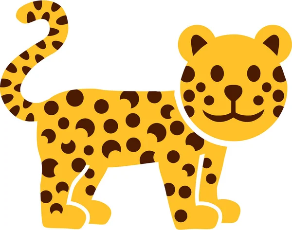 Cartoon léopard gepard — Image vectorielle