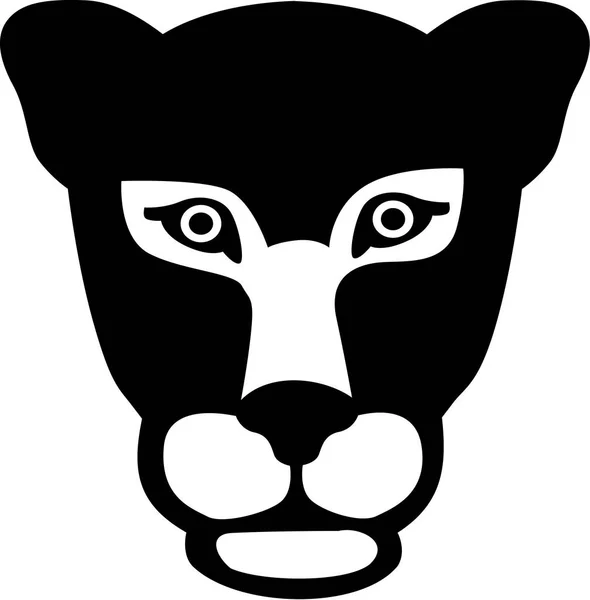 Panther cabeza gepard — Archivo Imágenes Vectoriales