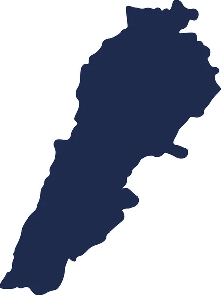 Vektor der libanonischen Landkarte — Stockvektor