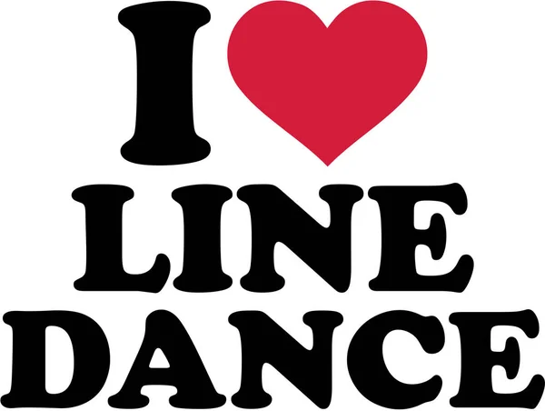 Λατρεύω τη γραμμή χορού — Διανυσματικό Αρχείο