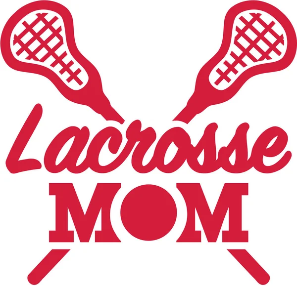 Lacrosse Mom vector Royalty Free Stock Illustrations