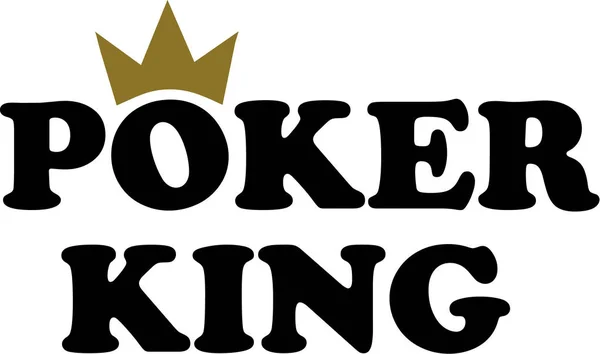 Czy zostaniesz Królem Pokera wektor — Zdjęcie stockowe