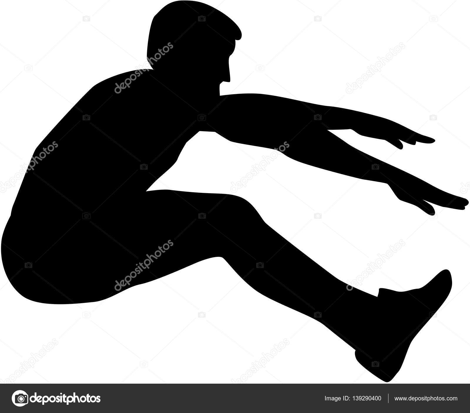 Long Jump silhouette — Stock Vector © miceking #139290400