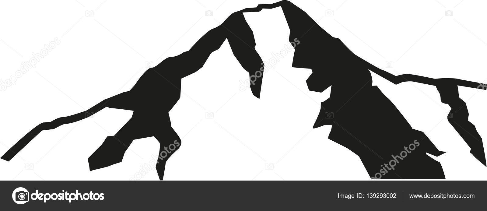Eiger mountain silhouette — Stock Vector © miceking #139293002