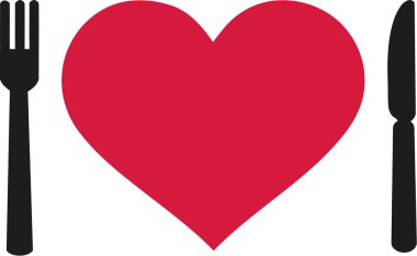 Sevgililer günü menüsü - kalp