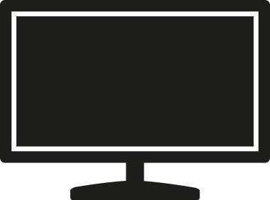 Monitör simge vektör