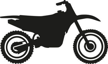 Motokros Bisiklete vektör