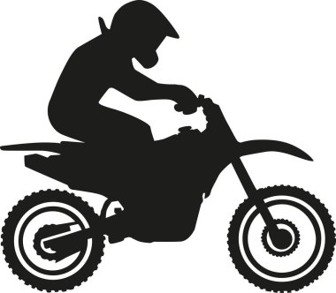 Motocross yarışçısı vektör