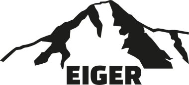 Eiger Dağı siluet adı ile