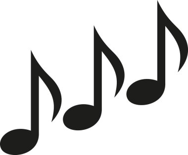 Müzik notlar üçlü