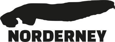 Norderney harita vektör