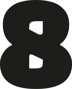 Sekiz basamak sayı 8