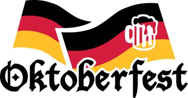 Oktoberfest Alman bayrakları ile