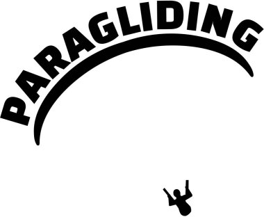 Yamaç paraşütü ile siluet