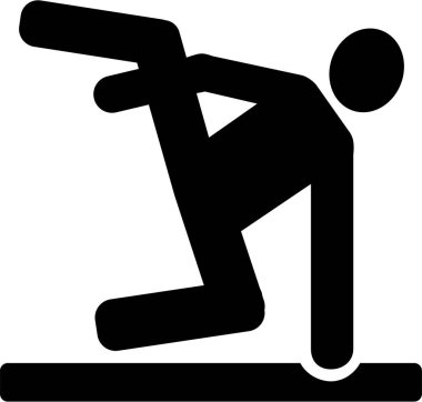 Parkour piktogram vektör