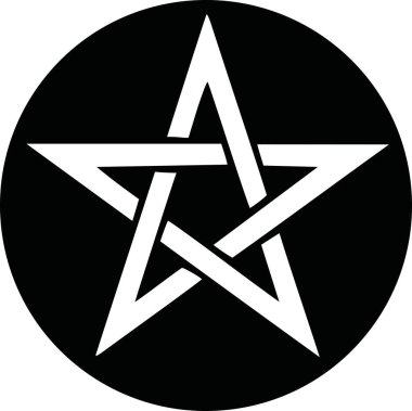 Pentagram simge vektör