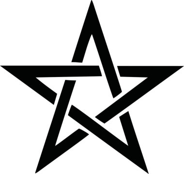 Pentagram simge vektör