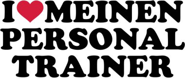 Benim kişisel antrenör Almanca seviyorum