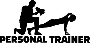 Kişisel antrenör silüeti