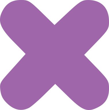 Yuvarlak kenarları simgesi ile çapraz