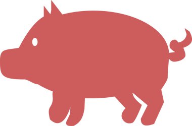 Domuz simge vektör