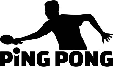 Ping Pong oyuncu spor başlık ile
