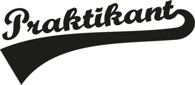 Stajyer retro word - Alman