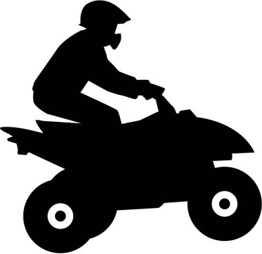 Dört sürücü siluet