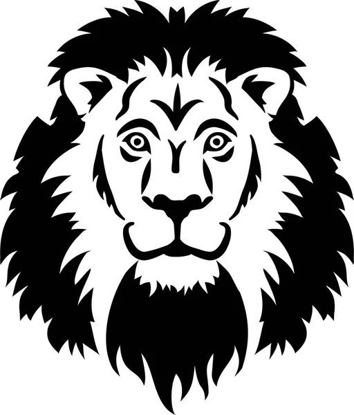 Löwenkopfvektor — Stockvektor
