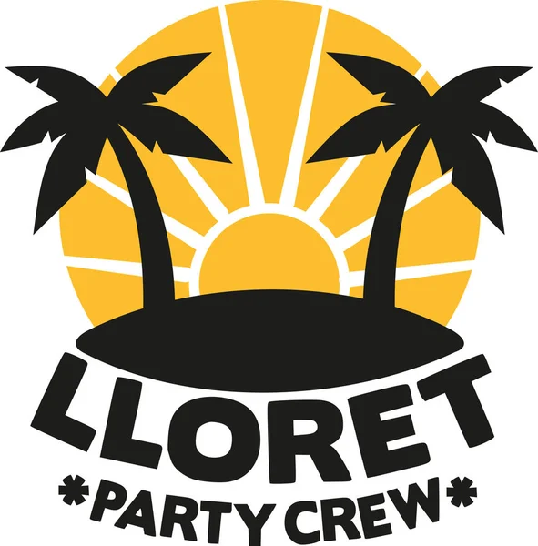 Équipe du parti Lloret — Image vectorielle