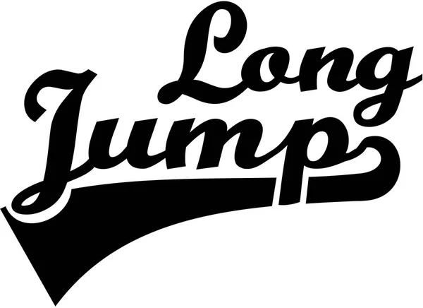 Длинный прыжок — стоковый вектор