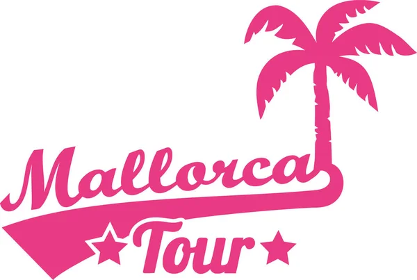 Mallorca tour με την παλάμη — Διανυσματικό Αρχείο