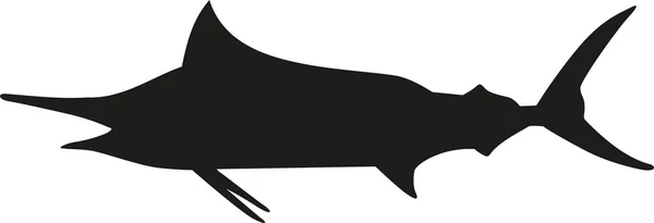 Vettore silhouette Marlin — Vettoriale Stock
