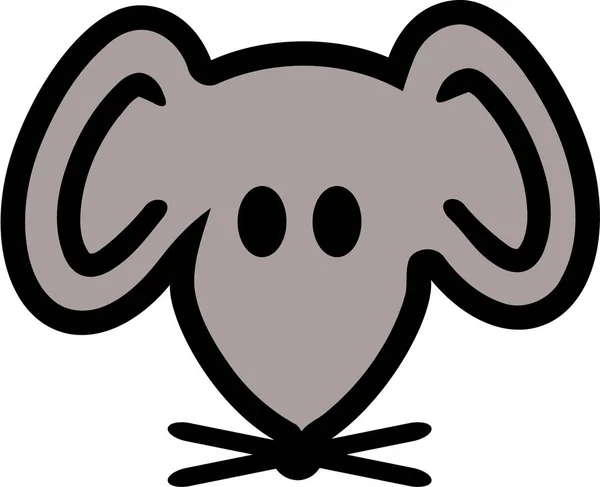Ícone da cabeça do mouse — Vetor de Stock