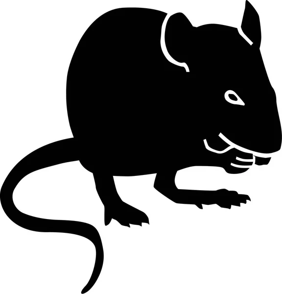 本物のマウスを食べる — ストックベクタ