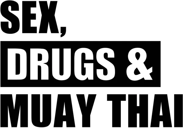 Drogues sexuelles Muay Thai — Image vectorielle