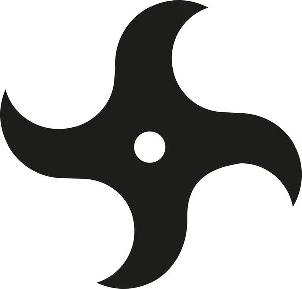 Ikonu hvězdičky ninja — Stockový vektor