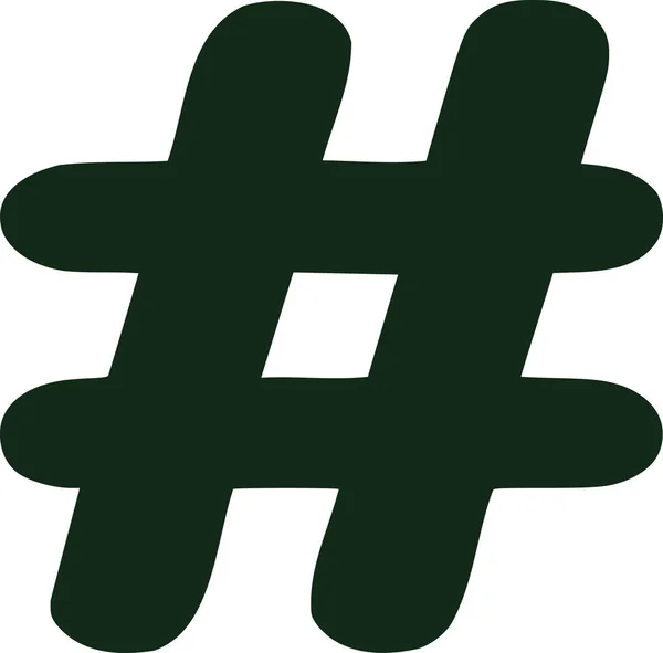 Hash-Symbol-Vektor — Stockvektor