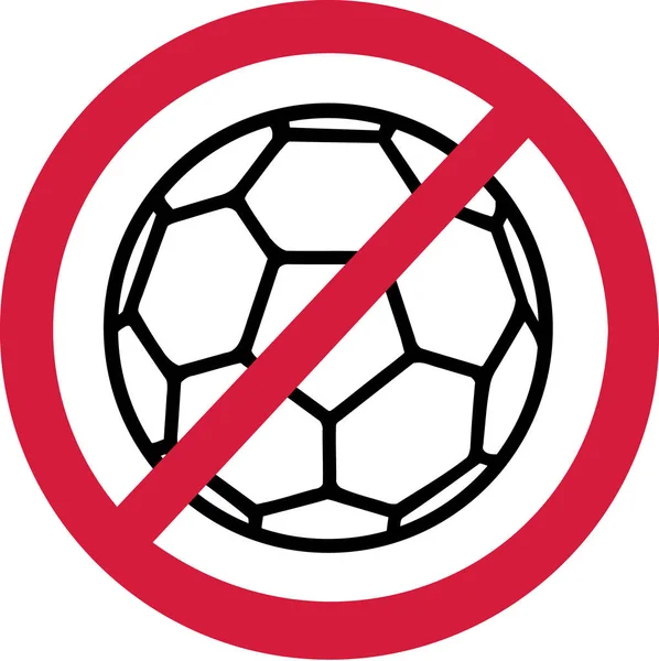 Kein Handballverbot — Stockvektor