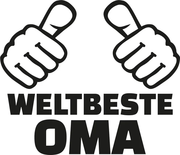 Die beste deutsche Oma der Welt — Stockvektor