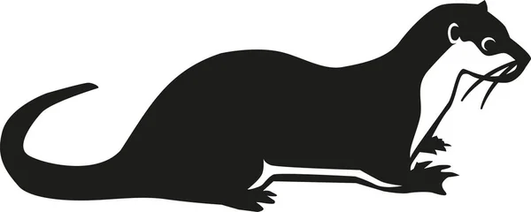 Otter vecteur de la faune — Image vectorielle