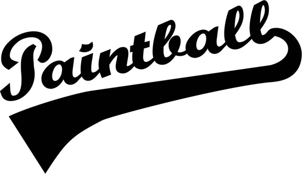 Paintball parola retrò — Vettoriale Stock