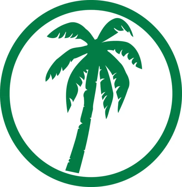Símbolo da palmeira — Vetor de Stock