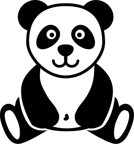 Roztomilý medvěd panda — Stockový vektor