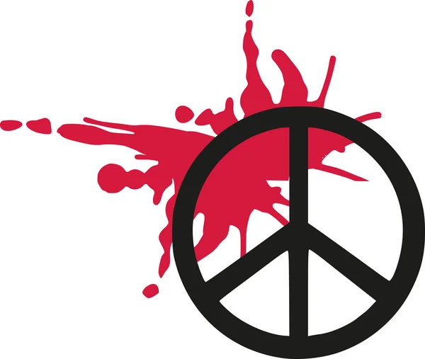Signe de paix avec sang — Image vectorielle