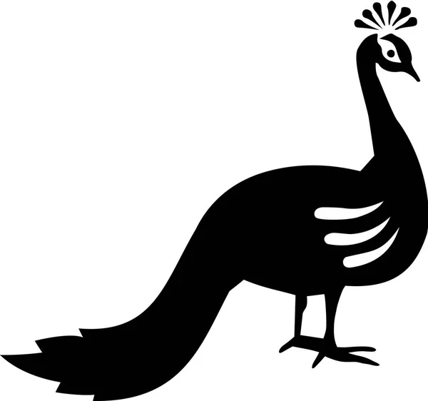 Peacock vector icono — Vector de stock