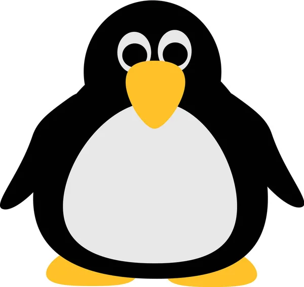 Fat penguin comic — Stock Vector