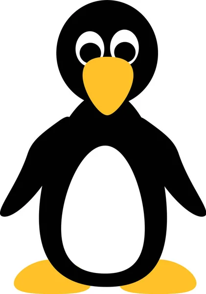 可爱回力卡通企鹅 — 图库矢量图片
