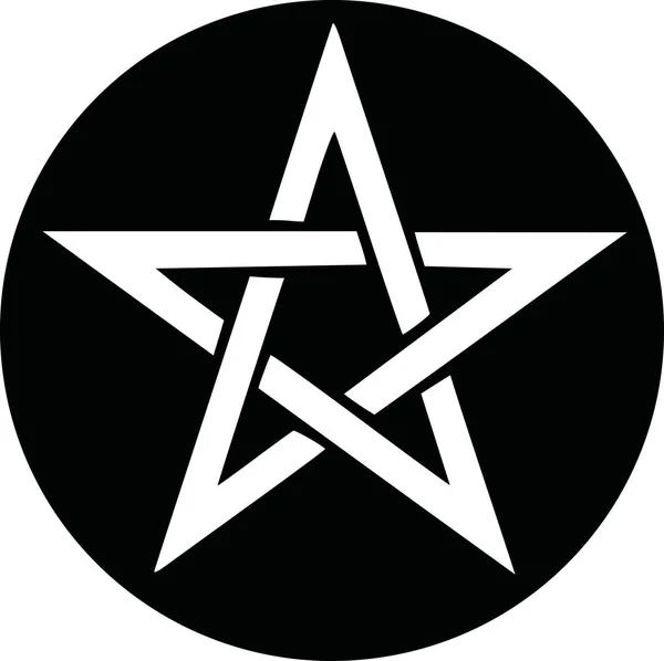 Pentagramm-Symbolvektor — Stockvektor